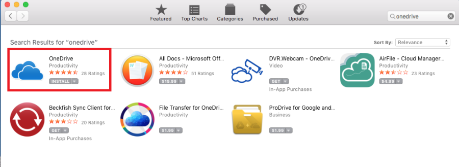 onedrive on a mac can you send files
